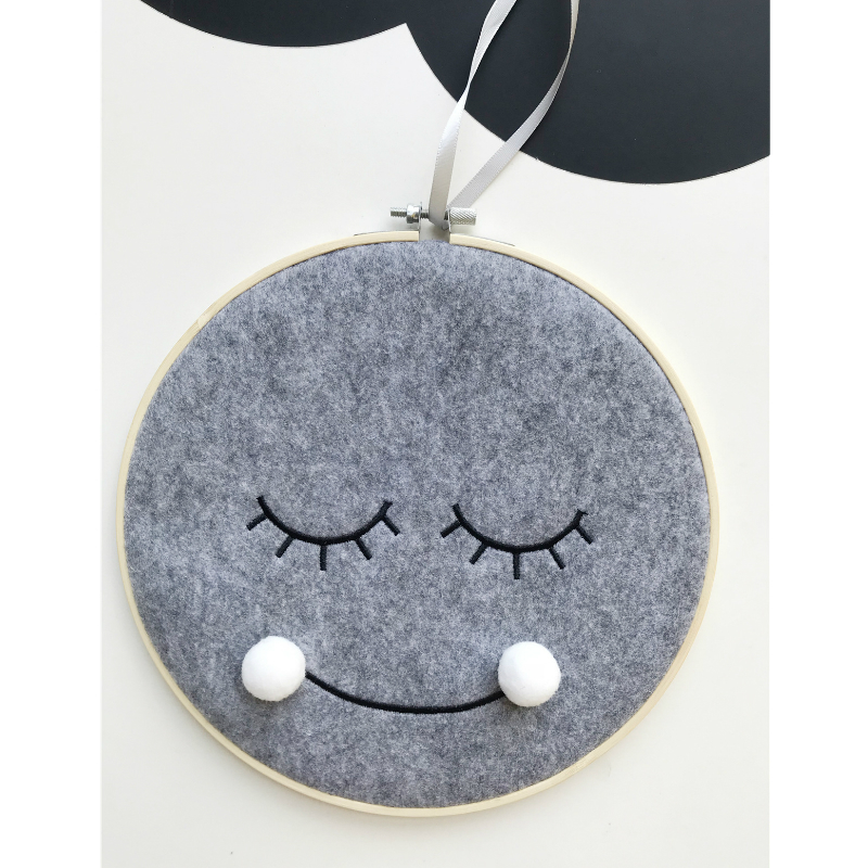Baby Nursery Stores - Nordic Style Schattige Vilten Doek Smiley