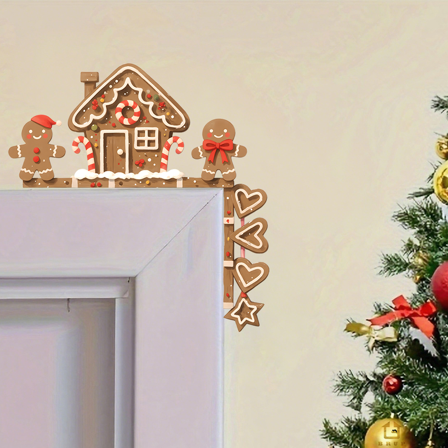 Baby Nursery Vinyl - Peperkoekhuis & Man Kerst muursticker verwijderbare