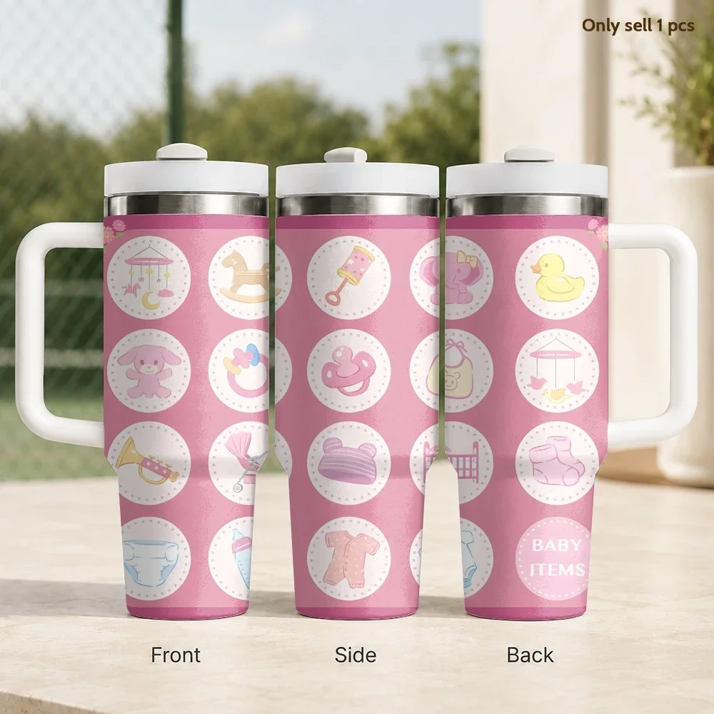 Baby Nursery Handles - Baby speelgoed, kinderkamer, vacuümflessen, 40oz roestvrijstalen