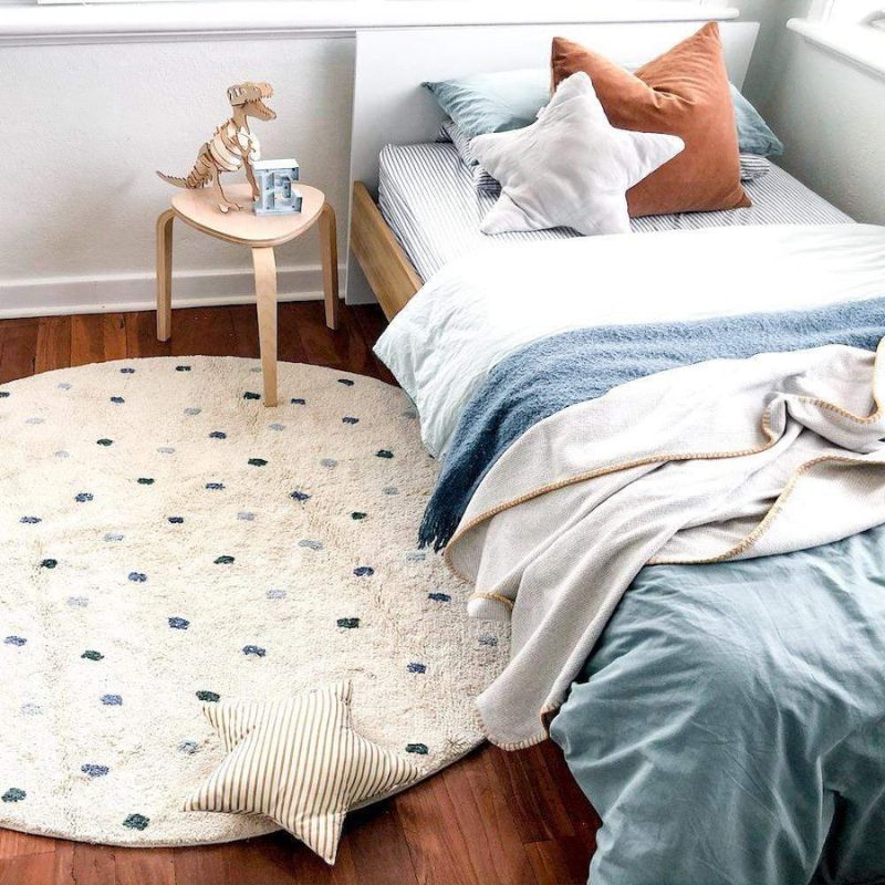 Baby Nursery Fabric - Dot Fluffy Tapijt Woonkamer Ronde Harige