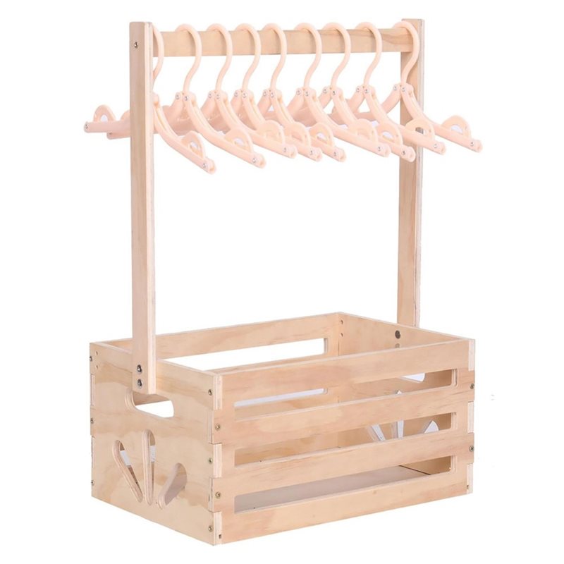Baby Nursery Handles - Houten babyshower cadeaumand met handvat, opbergmand