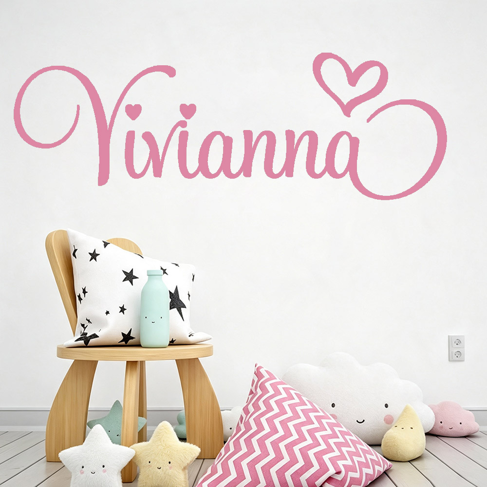 Baby Nursery Vinyl - Muurstickers voor kinderkamers Gepersonaliseerde kindernaam Vinyl