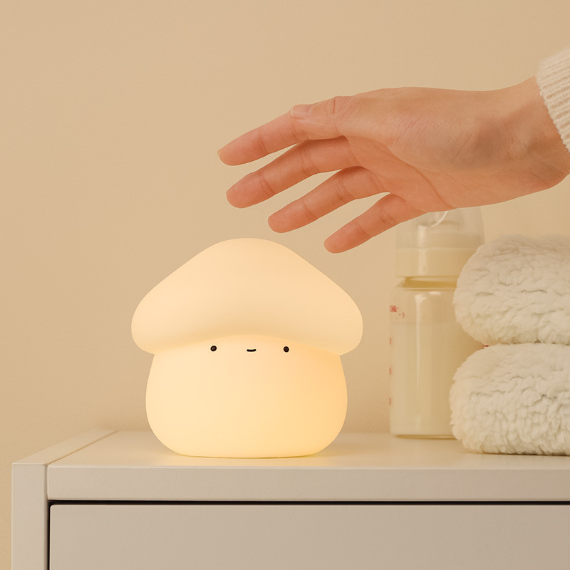 Baby Nursery Light - 1 stuks paddestoelvormig siliconen nachtlampje USB