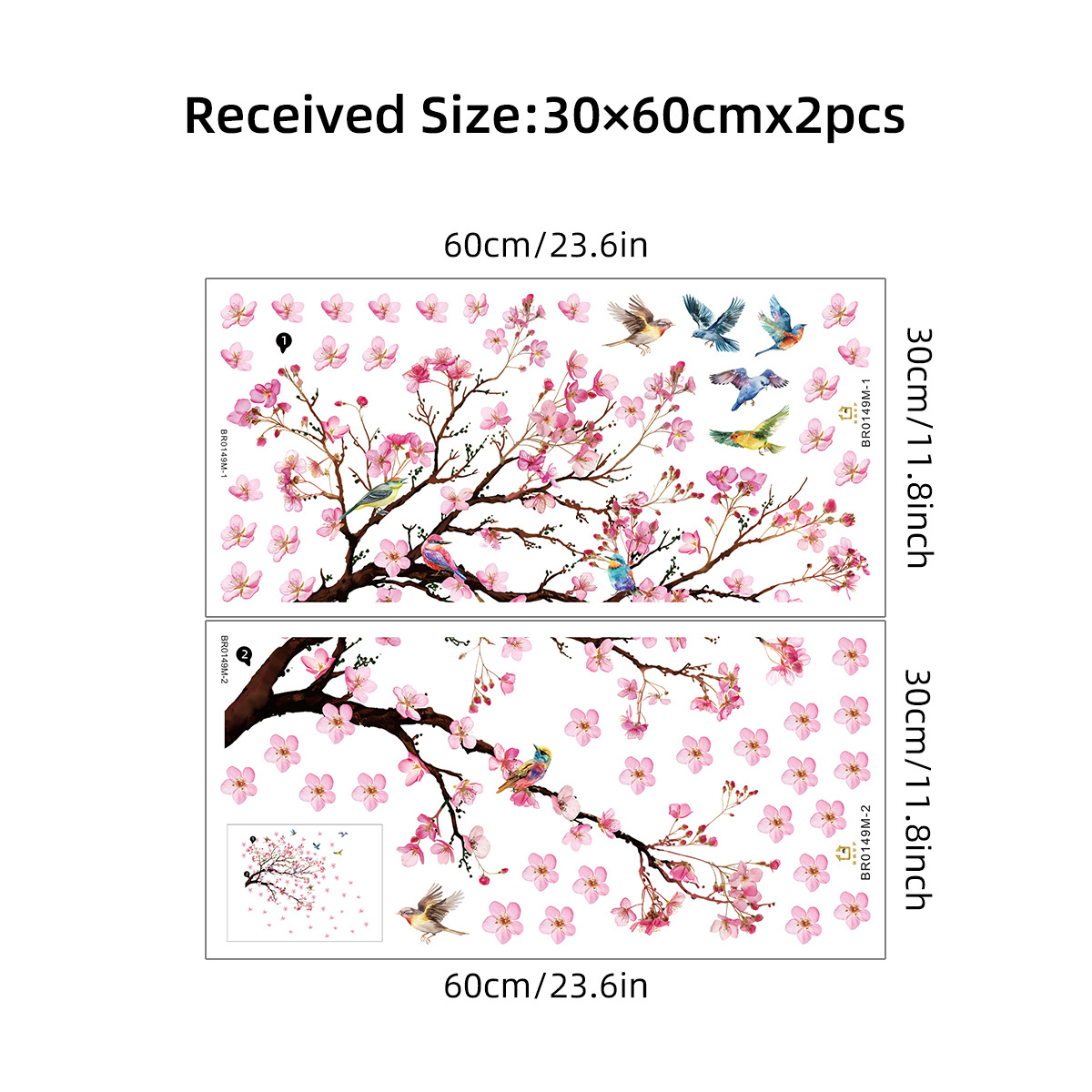 Aquarel Vogel Bloem Muursticke - Baby Girl Nursery Quotes recensie en prijs