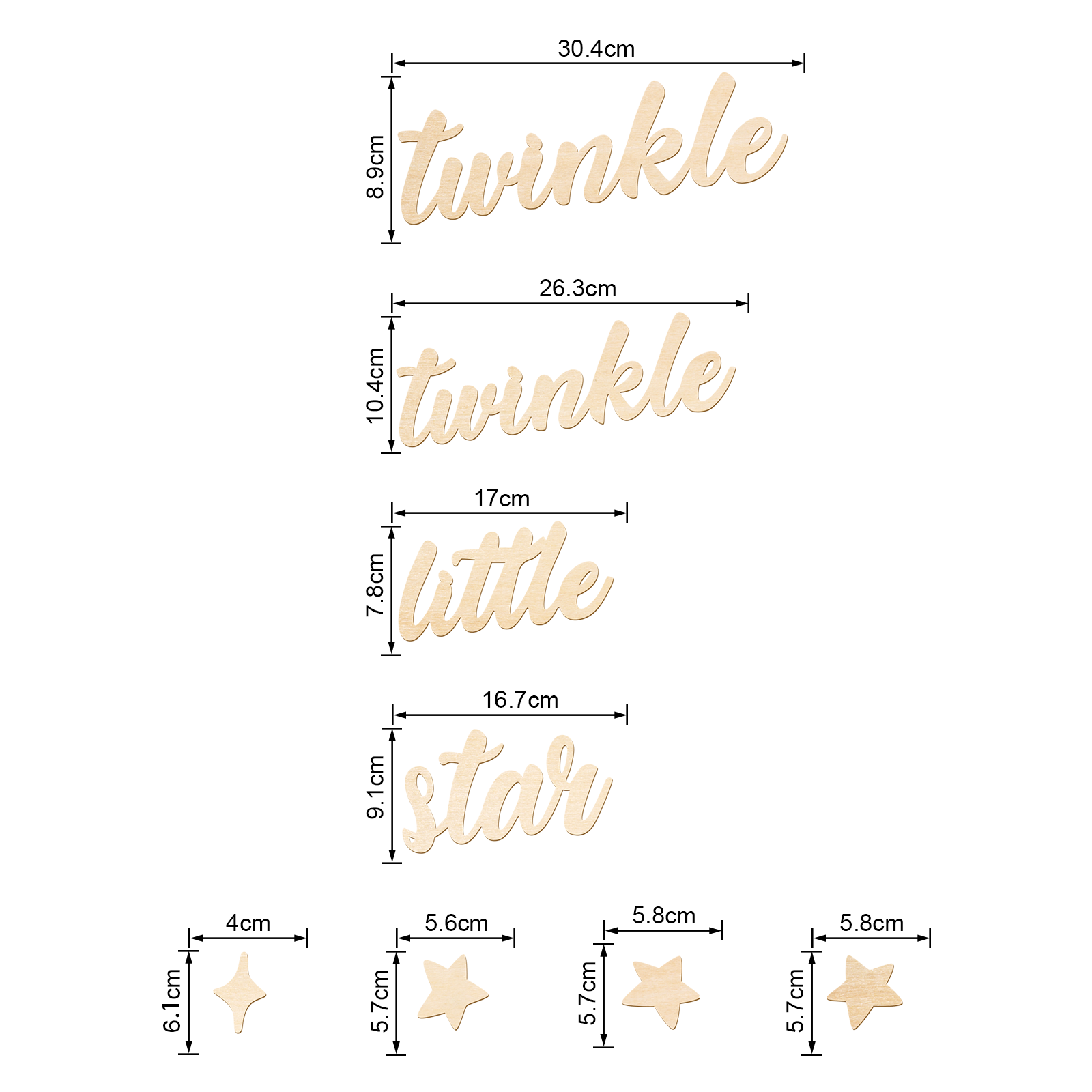 Twinkle Twinkle Little Star ho - Baby Nursery Wall Art recensie en prijs