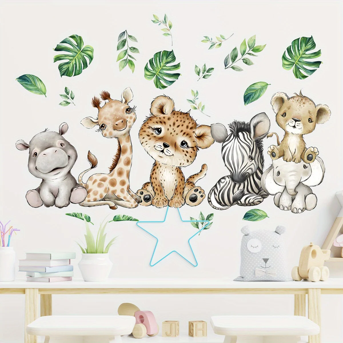 1PC Cartoon Leuke Nijlpaard Ti - Baby Nursery Vinyl recensie en prijs