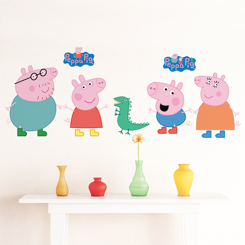 Cartoon Peppa Pig muurstickers - Baby Nursery Vinyl recensie en prijs