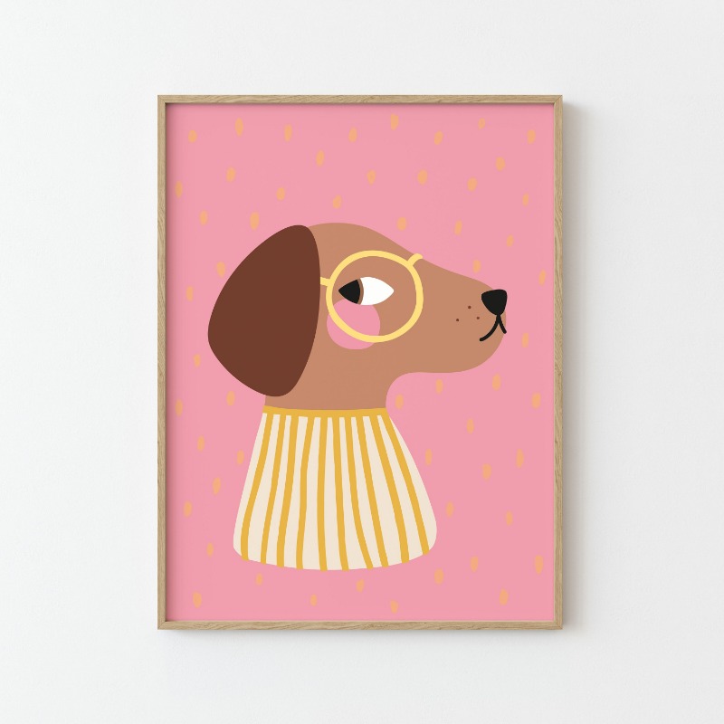 Cartoon schattige dieren illus - Baby Nursery Wall Art recensie en prijs