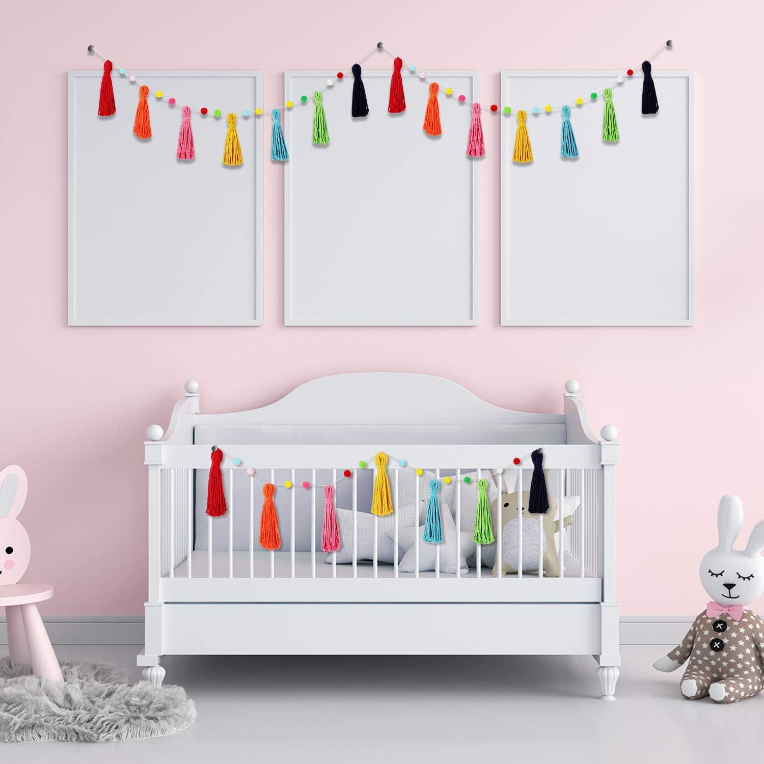 3-delige kleurrijke regenboog  - Baby Nursery Fabric recensie en prijs