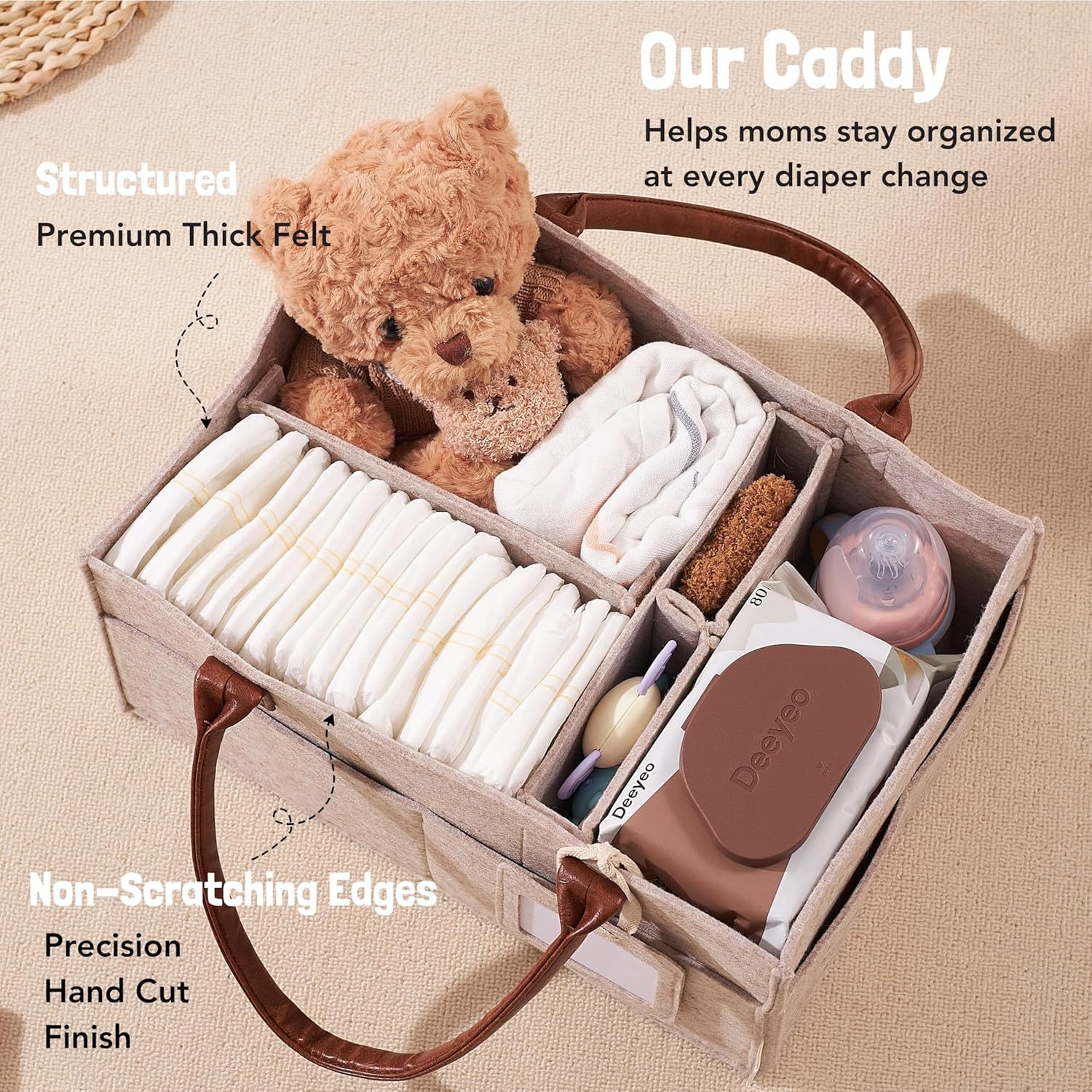 Baby Felt Opbergmandje voor de - Baby Nursery Handles recensie en prijs