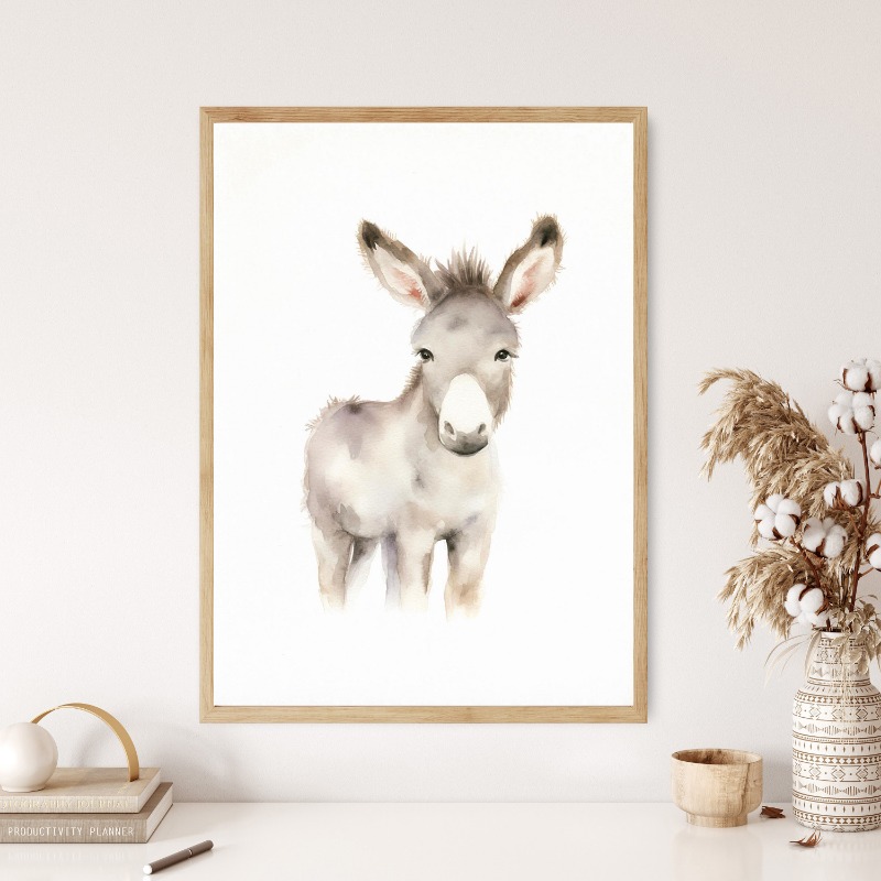 Aquarel Boerderijdieren Baby P - Baby Nursery Fabric recensie en prijs