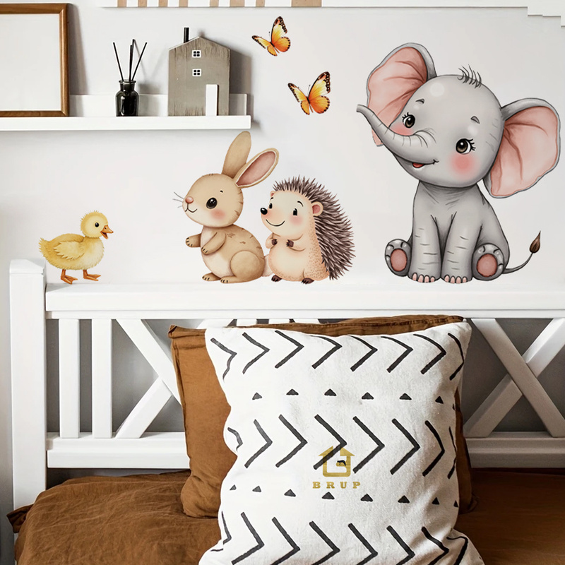 Cartoon dier muursticker - oli - Baby Nursery Vinyl recensie en prijs