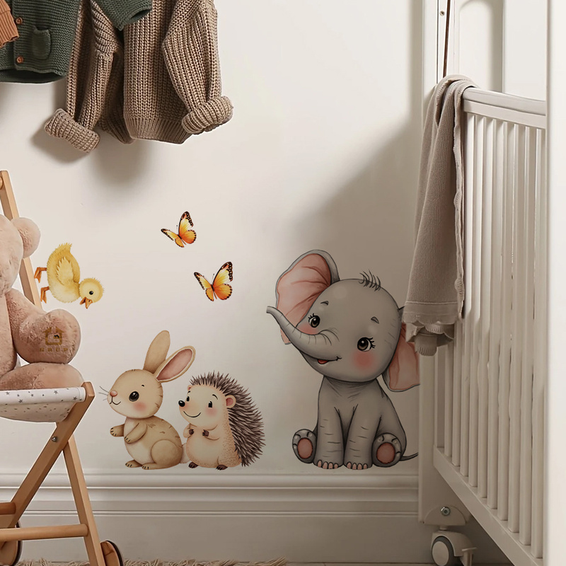 Cartoon dier muursticker - oli - Baby Nursery Vinyl recensie en prijs