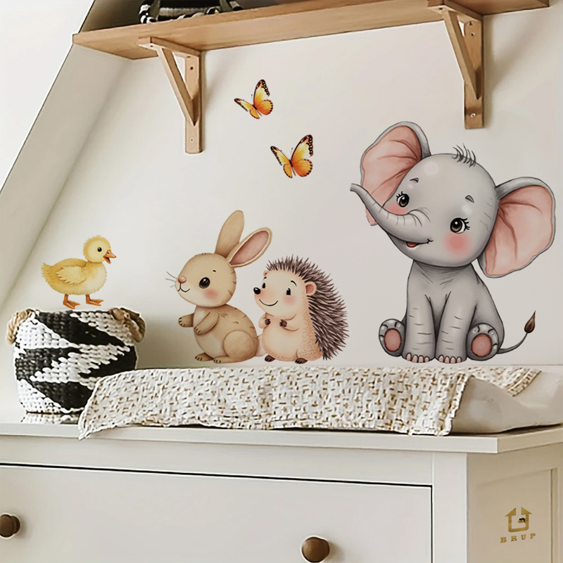 Cartoon dier muursticker - oli - Baby Nursery Vinyl recensie en prijs