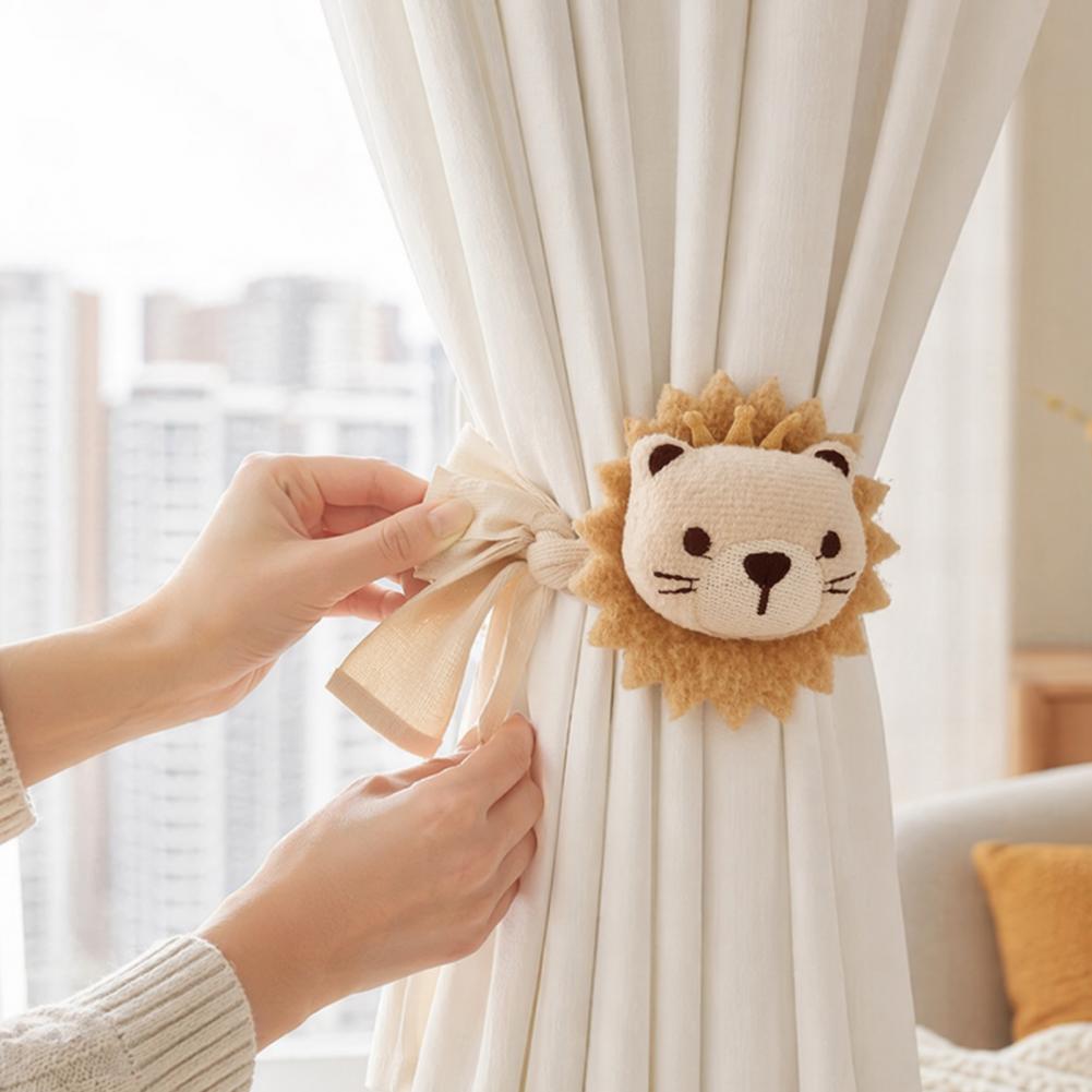 Pluche gordijnhouder leeuw, sc - Baby Nursery Fabric recensie en prijs