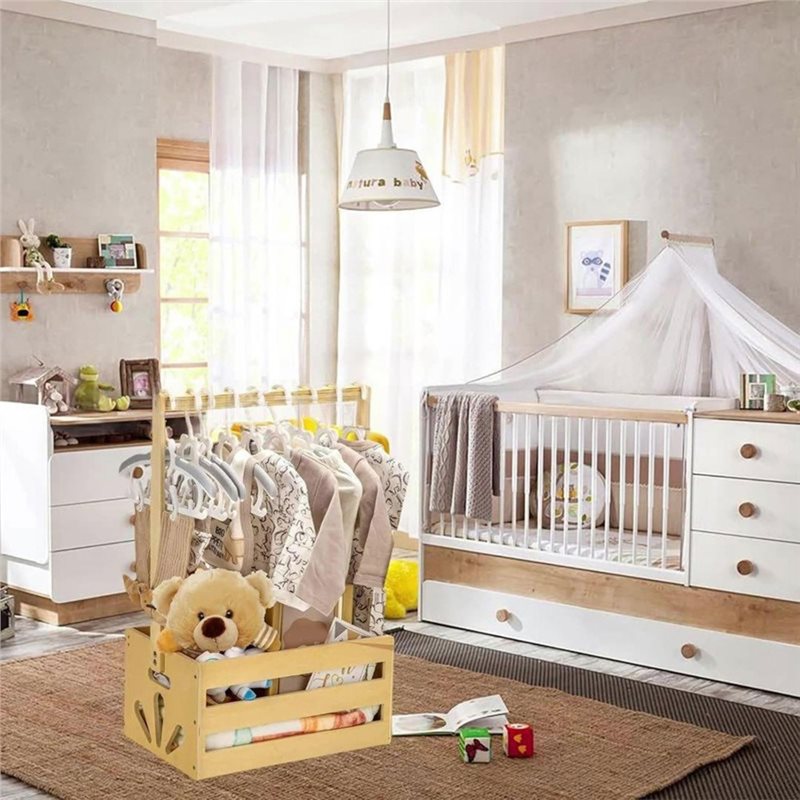 Houten babyshower cadeaumand m - Baby Nursery Handles recensie en prijs
