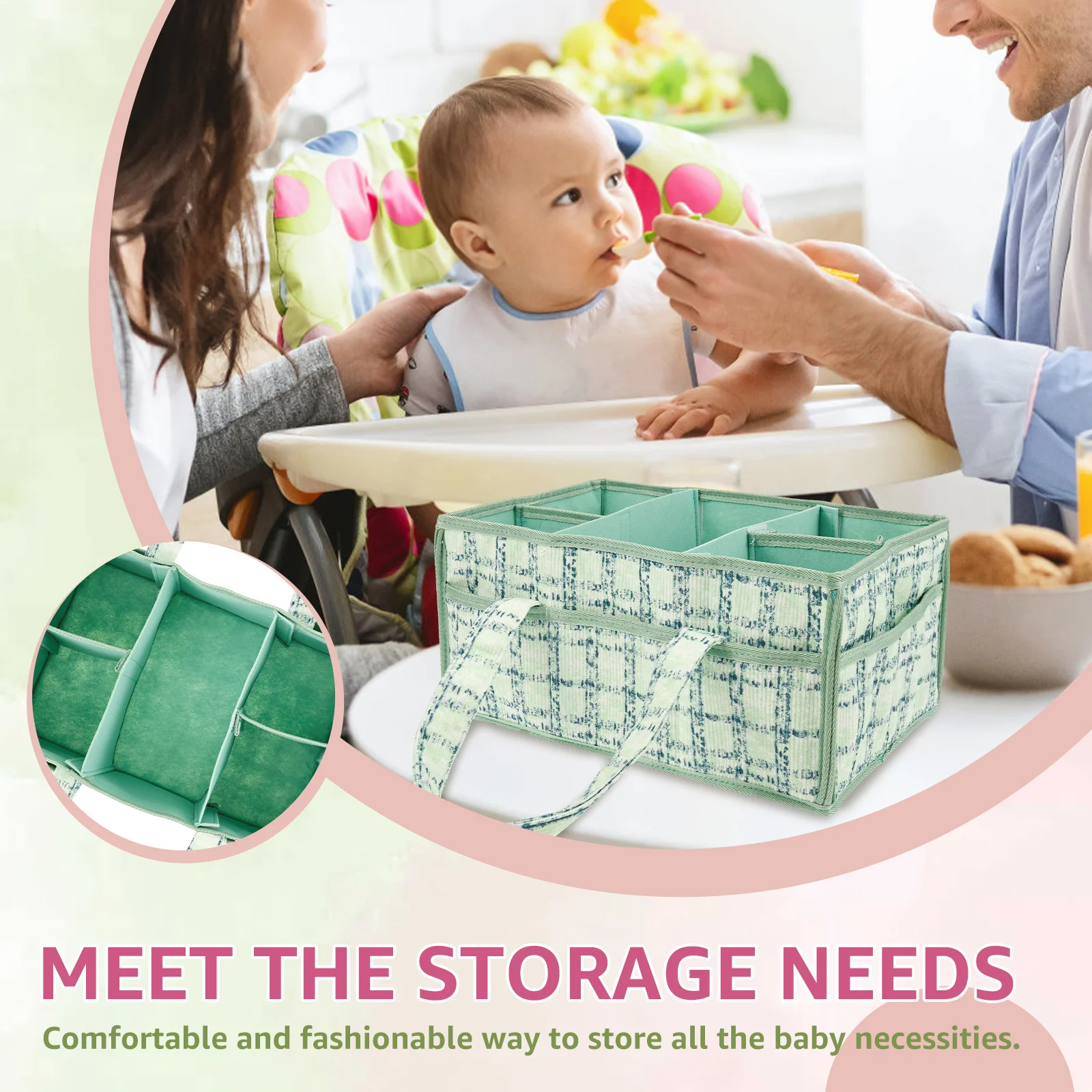 Babyluier Caddy Tas Draagbare  - Baby Nursery Handles recensie en prijs