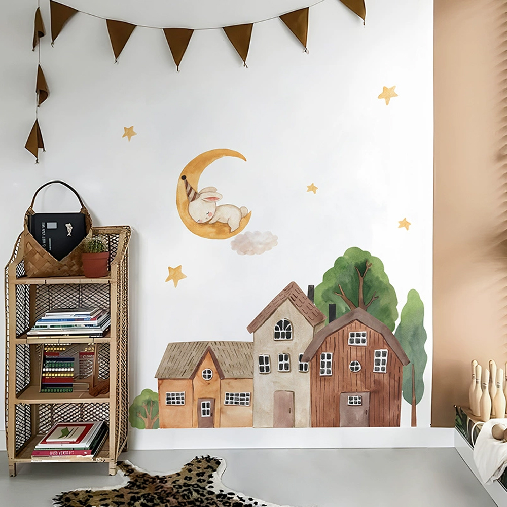 Stof Cartoon Forest Vintage St - Baby Nursery Wall Art recensie en prijs