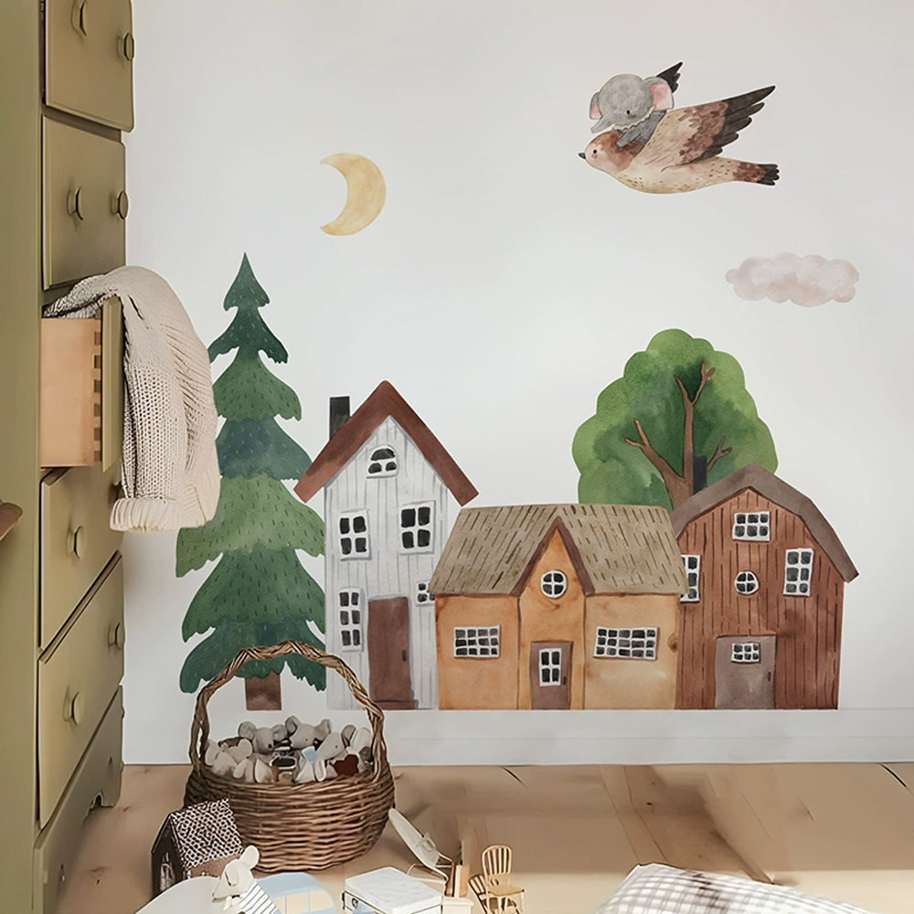 Stof Cartoon Forest Vintage St - Baby Nursery Wall Art recensie en prijs